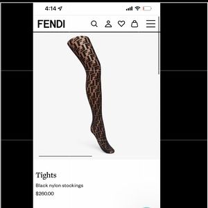Fendi print stocking